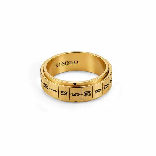 Numeno Fate D20 Spinner Ring Gold