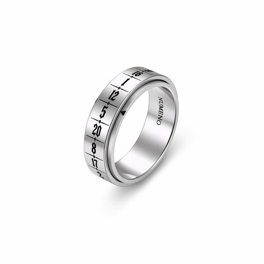 Numeno Fate D20 Spinner Ring Stainless